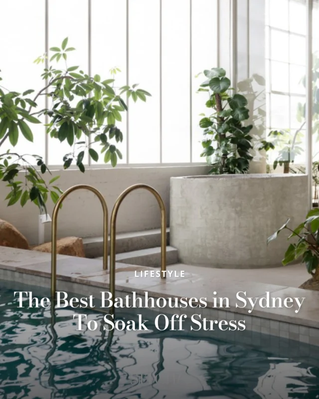 If you haven't heard yet, bathhouses are the new day spa, and they're slowly taking over the wellness world.⁠
⁠
With two big openings this year, relax, recharge and escape the chill at Sydney’s most tranquil communal bathing outposts.⁠
⁠
Tap the link in bio to find one near you. 🛁
