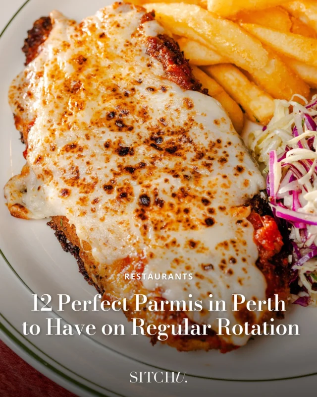 Crispy, cheesy, saucy perfection! 🍗🔥 Perth’s parmi game is stronger than ever in 2025, and we’ve rounded up 12 of the absolute best to add to your regular rotation. ⁠
⁠
From classic to loaded, these parmis are worth every bite. Tap the link in our bio for the full lineup! 🍽️👇
