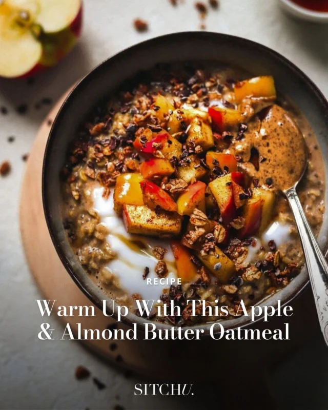 Cold, cosy mornings call for a warming bowl of porridge, and this spiced recipe makes the ultimate comfort breakfast.⁠
⁠
Topped with caramelised apples, a spoonful of coconut yoghurt and a swirl of almond butter, it's the perfect way to warm up on these colder days. 🍎⁠
⁠
Head to the link in bio for the full recipe.