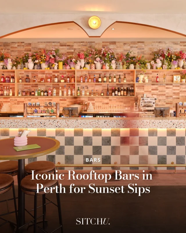 From sky-high cocktail spots to breezy terraces with epic views, the city’s rooftop bar scene is serving sunshine, good vibes, and next-level sips all season long.⁠
⁠
Whether you're chasing sunset spritzes or a stylish spot to unwind, these are the best rooftop bars in Perth to soak it all in. Link in bio.