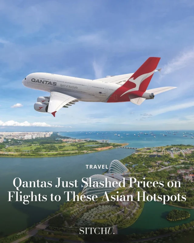 Another day, another travel sale...but this one has us swapping grey skies for golden shores and dazzling festivals. ✈️⁠
⁠
Qantas just dropped its Asia Red Tail Sale, with over 100,000 discounted seats to hotspots like Bali, Tokyo and Hong Kong—but the savings won't last for long.⁠
⁠
Head to the link in bio for more info on this epic sale.