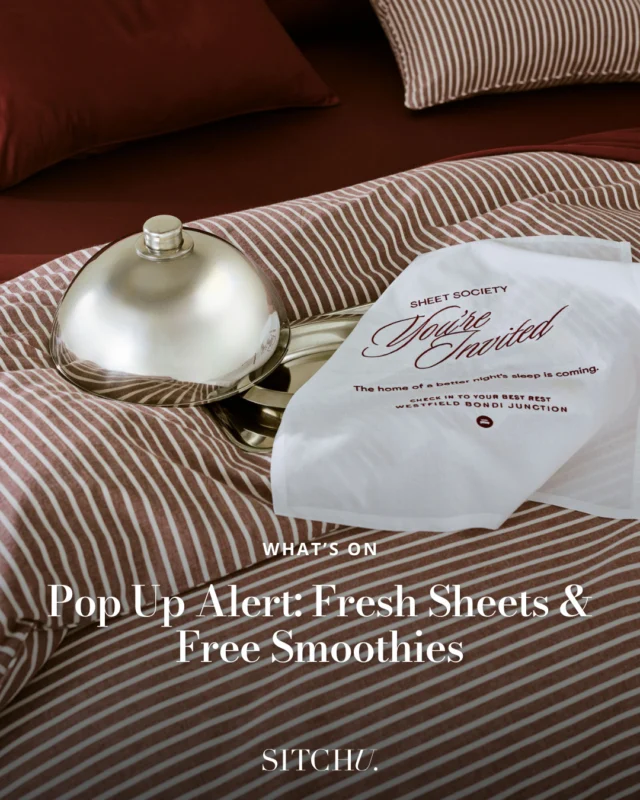 Celebrating the opening of their new store in Bondi, Sheet Society are throwing a luxe three-day activation, complete with feel-good gifts and tasty sips 🥤⁠
⁠
Pop by the concierge to score exclusive offers, a complimentary Sleep Smoothie from Harry’s Bondi and more dreamy surprises 💭⁠
⁠
Tap the link in bio for all the details.