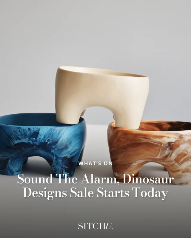 For the first time in 5 years, Dinosaur Designs is hosting a massive online sale with a range of their iconic resin homewares and jewellery marked down by 20-60%!⁠
⁠
There's a reason this sale only comes around twice a decade, and it's one you don't want to miss 🦕⁠
⁠
Tap the link in bio for all the details.