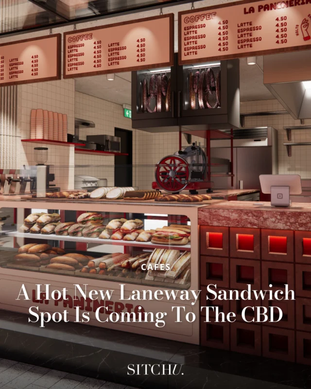 And it's serving Italian deli-style varieties in all your favourite combos 🥪⁠
⁠
Expect Tuscan-style schiacciata sandwiches, pizza by the slice and pistachio-stuffed pastries—served from 6am, Monday to Friday ⁠🍕⁠
⁠⁠
Tap the link in bio for everything you need to know.⁠