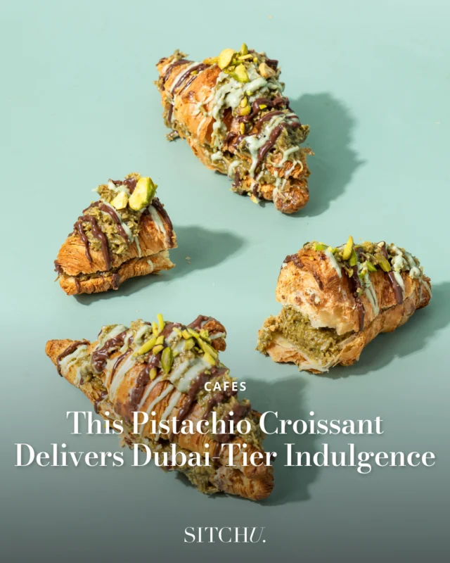 The viral treat of the season has landed — and yes, it’s as extra as it sounds. ⁠
⁠
Buttery croissants filled with molten chocolate and crunchy pistachio, these Dubai Chocolate Croissants are here to elevate your office snacks, party platters and sweet cravings 🥐⁠
⁠
Tap the link in bio to find out where to get your hands on one.