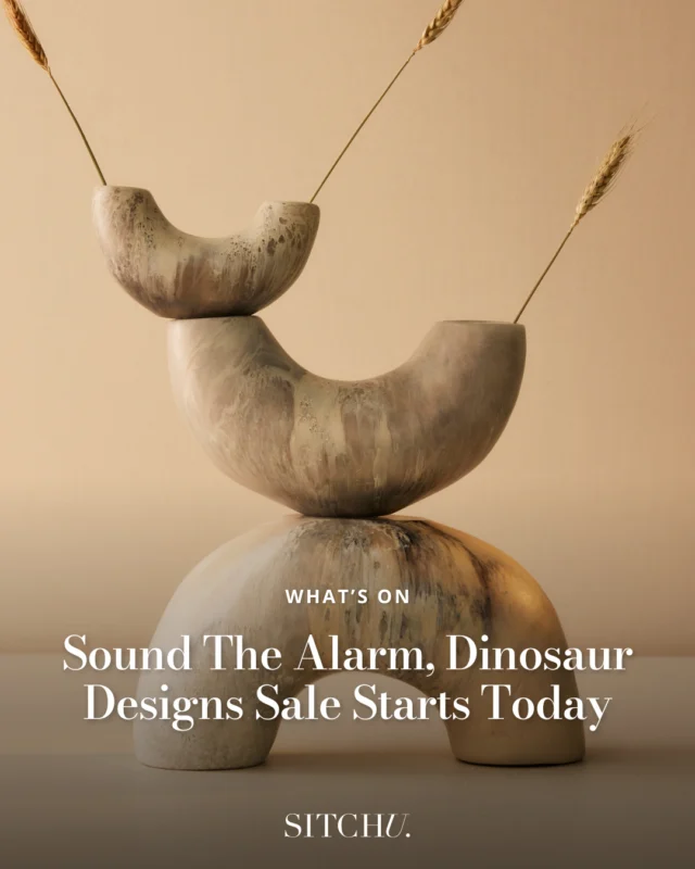 For the first time in 5 years, Dinosaur Designs is hosting a massive online sale with a range of their iconic resin homewares and jewellery marked down by 20-60% 💍⁠
⁠
There's a reason this sale only comes around twice a decade, and it's one you don't want to miss 🦕⁠
⁠
Tap the link in bio for all the details.