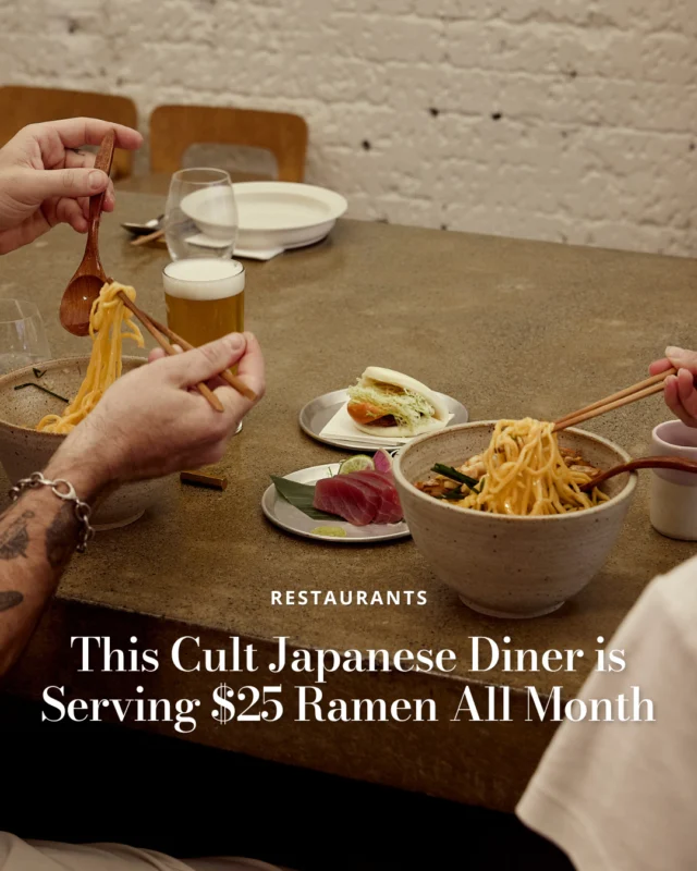 Winter = ramen weather. And this Potts Point institution is bringing back its cult-fave Ramen Month, serving up a warming ramen special for just $25 a bowl 🍜⁠
⁠
Available dine-in only, Monday to Friday. Tap the link in bio for all the details.