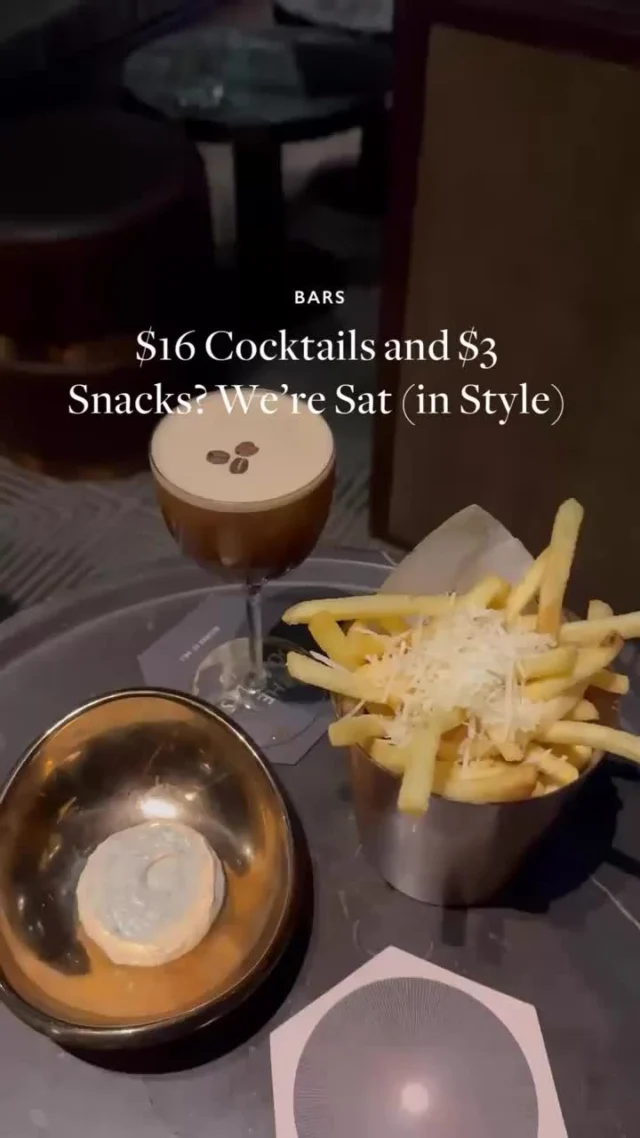 Forget ordinary happy hours, this sophisticated joint is dialling things up a notch — think curated cocktails, elevated bar snacks, and an atmosphere that oozes style. 🍸✨⁠
⁠
Click the link in bio to find out where to sip in style.