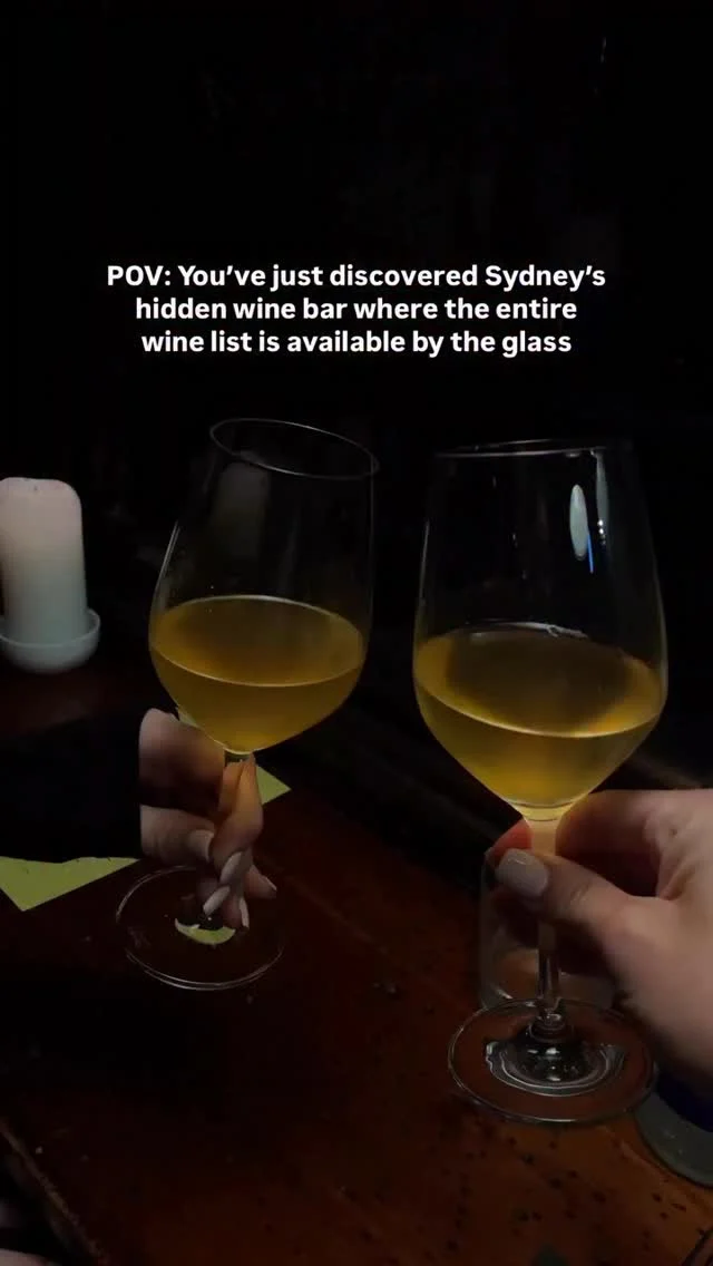 You need to try this hidden wine bar in Sydney! Link in bio for all the details 🍷🥂
