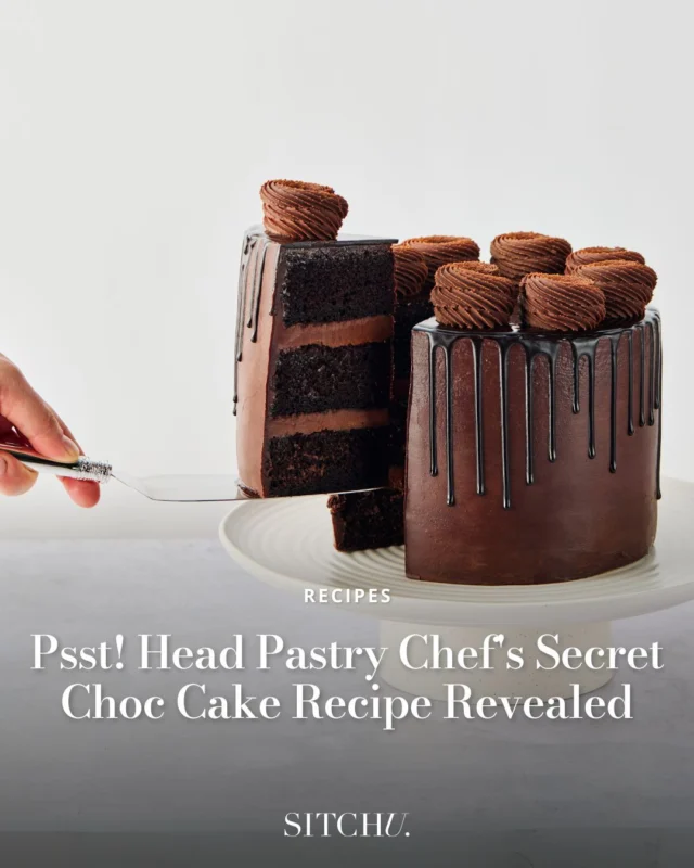 Looking for the recipe of all chocolate cake recipes? Look no further🍰⁠
⁠
One of Sydney's best pastry chefs, Jessica Timpano, just shared her top-secret choc cake recipe with us and it's so good we're making it our go-to for all birthdays moving forward.⁠
⁠
Drooling yet? Head to the link in bio for the full recipe.