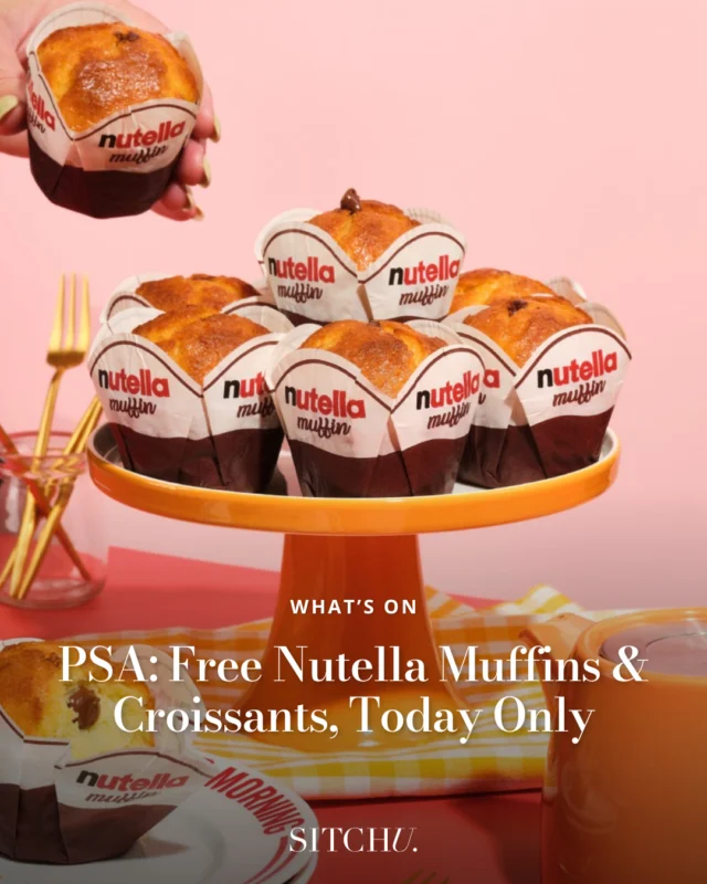Attention all sweet tooths! Nutella is hosting a delicious pop-up dishing out free Nutella croissants and muffins all day — TODAY ONLY 🥐⁠
⁠
Bonus: You’ll also go into the draw to WIN a Braun Airfryer Oven, every hour on the hour.⁠
⁠
Tap the link in bio for all the details.