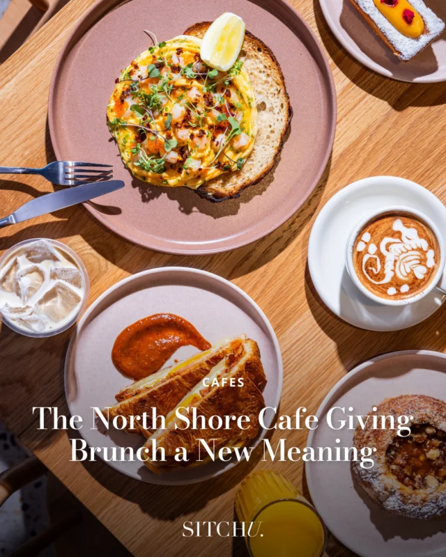A stylish new eatery has landed in the Lower North Shore and it's changing the script when it comes to brunch 🍳⁠
⁠
Expect all the Aussie brunch classics with a modern twist (see 'chilli prawn eggs' and a croissant version of the bacon & egg roll). Trust us, you'll want to stop by.⁠
⁠
Tap the link bio for all the details.