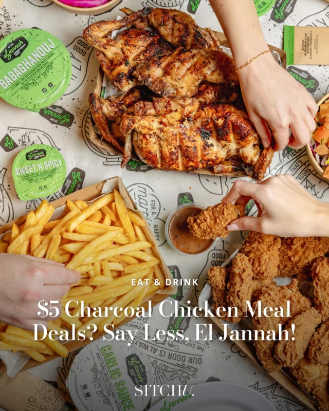 The garlic sauce gods have spoken… and something very juicy is coming to Melbourne’s CBD. To celebrate, El Jannah is serving up $5 charcoal chicken meal deals for one glorious day only. Want in? Tap the link in our bio to find out when and get ready to feast. 🍗🔥