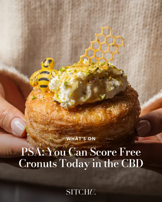 Sydneysiders, your morning treat just got an upgrade.⁠
⁠
To celebrate the launch of their luxe new Grab & Go Station, @sheratongrandsydney is giving away 500 FREE honey-soaked cronuts for one day only!⁠
⁠
Golden, honey-soaked and topped with toasted pistachio — yep, it’s pastry perfection. Tap the link in bio to get your hands on one!