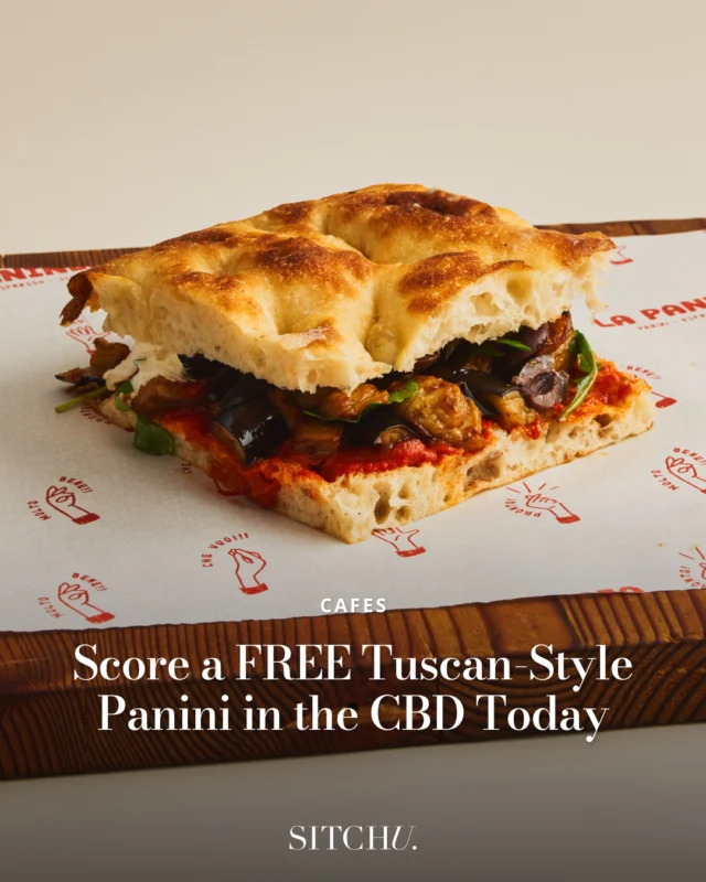 Forgot to pack lunch today? It's your lucky day.⁠
⁠
Head to La Panineria in Sydney’s CBD and you might just score a loaded panini on the house. But hurry, there's only 100 going for free.⁠
⁠
All the details at the link in bio.