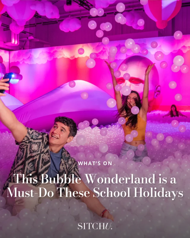 Stuck for things to do these winter school holidays? A visit to this interactive bubble-filled wonderland is guaranteed to be an unforgettable experience.⁠
⁠
From a giant bubble bath ball pit to an immersive underwater LED room — this isn’t your average art show. Tap the link in bio to book now.