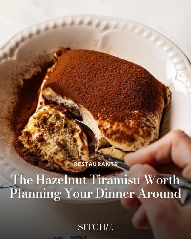 This tiramisu? It’s more than a dessert. It’s a tiramisu that makes you cancel your plans, silence your phone, and devote yourself wholeheartedly to the moment.⁠
⁠
Creamy, chocolate-y, and a little nutty, you’ll be chasing the next bite from the first taste☕️🍫⁠
⁠
Tap the link in our bio to discover our favourite spot for tiramisu in the city.