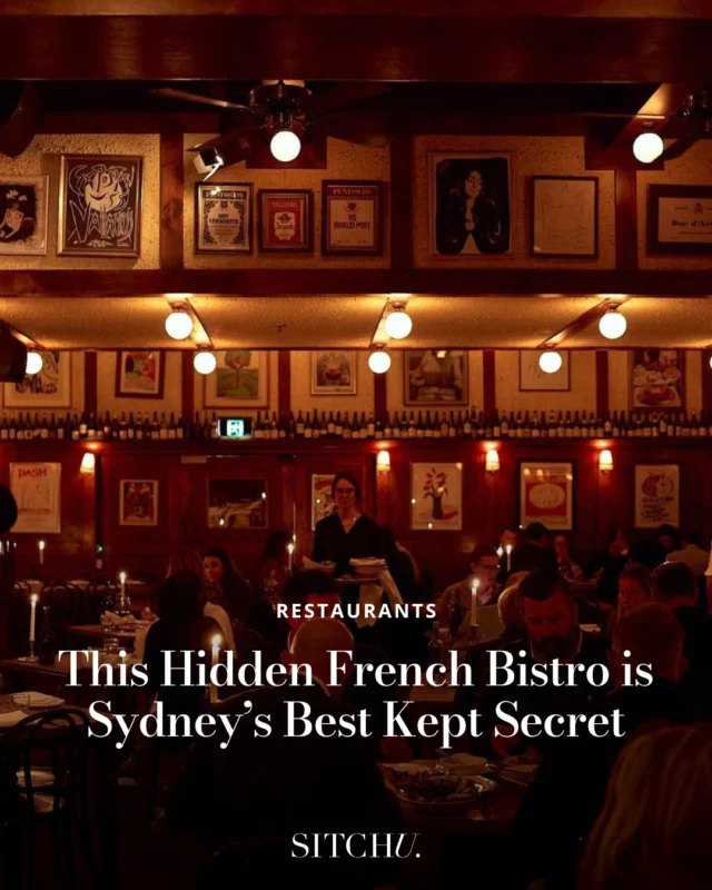 Want to feel like you're in Paris without the long-haul flight? Just head beneath the CBD.⁠
⁠
This low-lit bistro is one of Sydney's best spots for a French feast, but blink and you'll definitely miss it. Tap the link in bio to find out where.