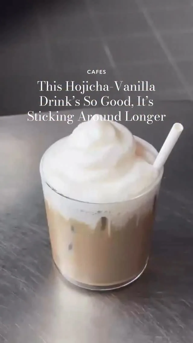 Hojicha, vanilla-orange blossom cream & a salty kiss. 🍊 This winter sip is that girl — and it’s sticking around longer than first expected. For good reason. Tap the link in our bio for the delicious deets. ✨🧋