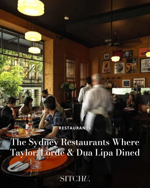When global superstars like Taylor Swift, Lorde and Dua Lipa come to Sydney, they don’t just play sold-out shows — they dine in style. From sleek rooftop haunts to modern Italian gems, these are the restaurants giving main character energy. 💫🍝🍸⁠ 

Tap the link in our bio for all the A-list spots.